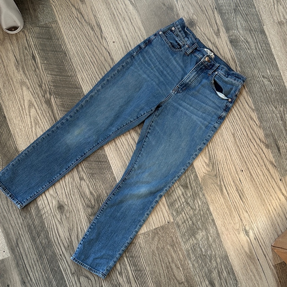 Madewell the high rise slim boy denim blue Jean women’s size 29